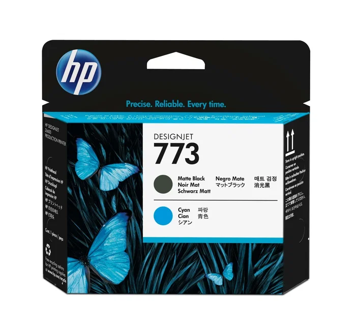HP Cabezal de impresión DesignJet 773 Negro mate/Cian mate HP Cabezal de impresión DesignJet 773 Negro mate/Cian mate