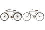DKD Home Decor Decoración de Pared Metal Bicicleta Vintage (Pack de 2) de 87x45 cm