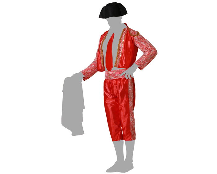 Disfraz Torero Rojo Hombre Adulto XXL con Capote Disfraz Torero Rojo Hombre Adulto XXL con Capote