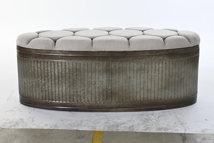 DKD Home Decor Descalzadora Loft Beige Marron Oscuro 121 x 47.5 x 44 cm
