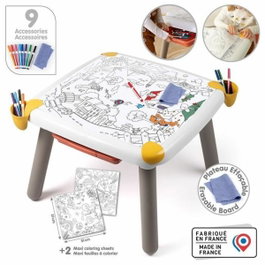 Smoby Kid Creative Table Mesa Creativa con Superficie Borrable