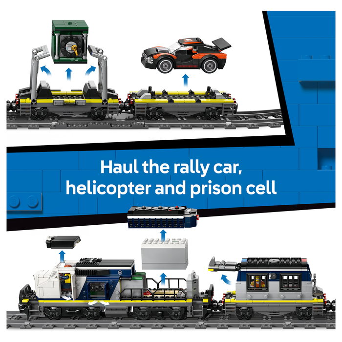 LEGO 60508 City Asalto al Tren de Policía, Juego de Construcción de 1313 Piezas para Niños de 7 a 99 Años, Multicolor