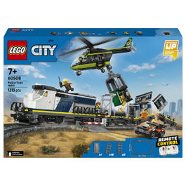 LEGO City 60508 Asalto al Tren de Policía, Juego de construcción de 1313 piezas para niños de 7 a 99 años