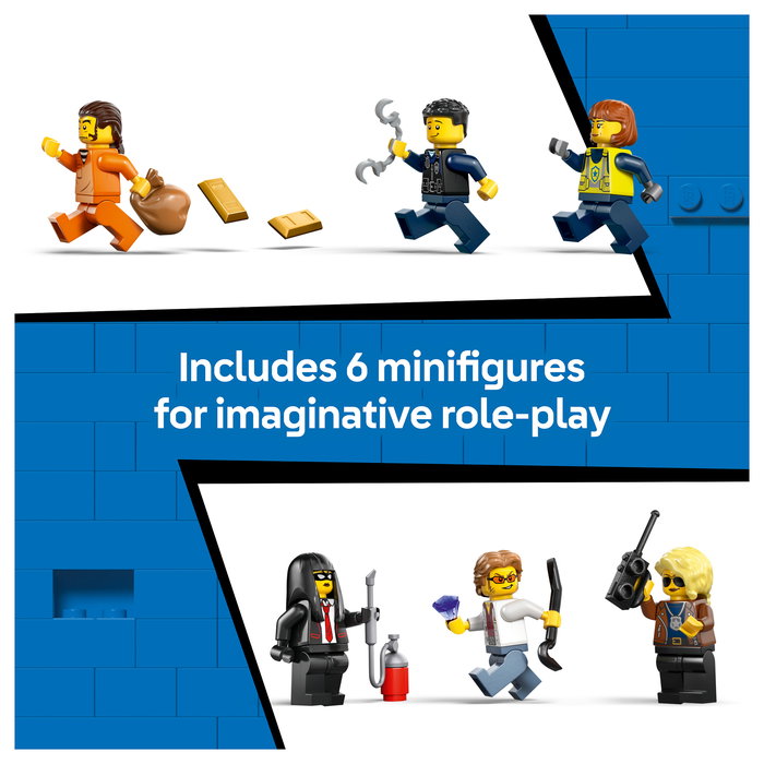 LEGO 60508 City Asalto al Tren de Policía, Juego de Construcción de 1313 Piezas para Niños de 7 a 99 Años, Multicolor