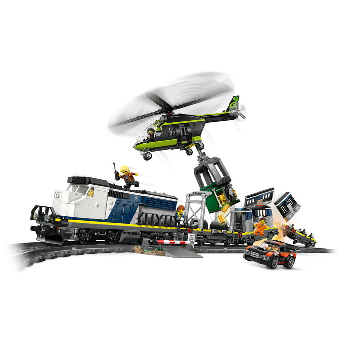 LEGO 60508 City Asalto al Tren de Policía, Juego de Construcción de 1313 Piezas para Niños de 7 a 99 Años, Multicolor