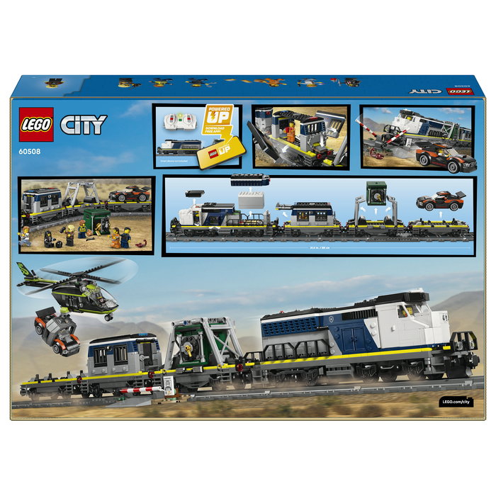 LEGO 60508 City Asalto al Tren de Policía, Juego de Construcción de 1313 Piezas para Niños de 7 a 99 Años, Multicolor