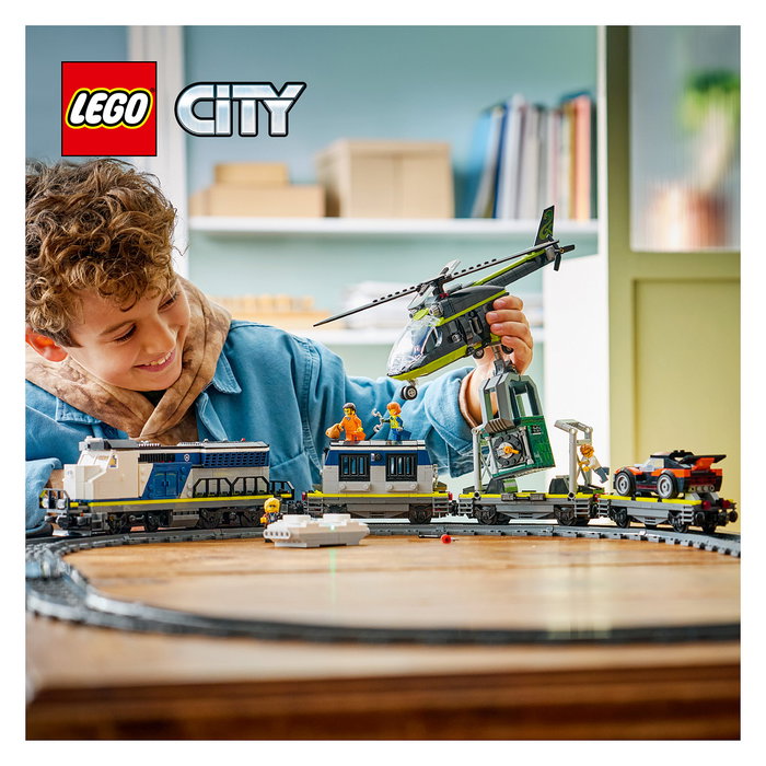LEGO 60508 City Asalto al Tren de Policía, Juego de Construcción de 1313 Piezas para Niños de 7 a 99 Años, Multicolor