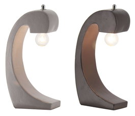 DKD Home Decor Lámpara de Sobremesa de Cemento Surtido Gris