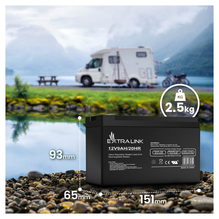 Extralink Batería AGM de mantenimiento libre 9.000 mAh