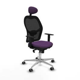 PIQUERAS Y CRESPO Silla de oficina Jorquera Morado y Negro