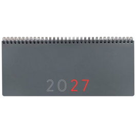 Finocam Planificador Agenda 2027 con Notas y Vista Semanal Gris