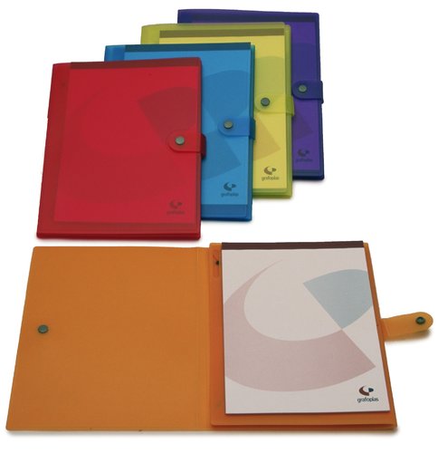 Carpeta De Congresos Grafoplas Pp Trasluc. A4 Trabilla Y Broche Rojo (Set de 5) Carpeta De Congresos Grafoplas Pp Trasluc. A4 Trabilla Y Broche Rojo (Set de 5)