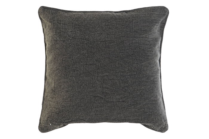 DKD Home Decor Cojín de Algodón Bordado Gris Claro