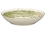 Vessia Plato Hondo Patinado de Porcelana, Verde y Blanco, 20.5 cm de Diámetro (Set de 36)