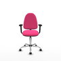 PIQUERAS Y CRESPO Silla de oficina Aýna Rosa con Brazos 2D
