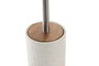 DKD Home Decor Escobillero Beige Resina y Bambú 9 x 38 x 9 cm (2 Unidades)