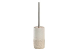 DKD Home Decor Escobillero Beige Resina y Bambú 9 x 38 x 9 cm (2 Unidades)