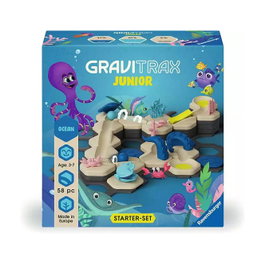 Ravensburger GraviTrax Junior Starter-Set S Ocean Pista de Canicas para Niños 3-7 Años Multicolor 58 Piezas
