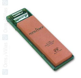 Global Piedra de Afilar, Acero Inoxidable, Dimensiones: 18 x 6 x 3 cm