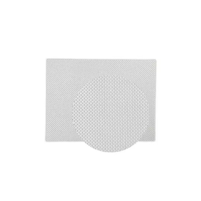 OYV Tablemat Mantelito Individual - Plastico Trenzado, Color Blanco, Dimensiones 48x36 cm