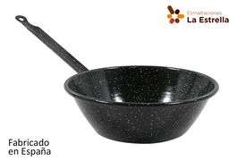 La Estrella Sarten Honda Bordonada 20 cm 1.4L Jaspeada (8 Unidades)