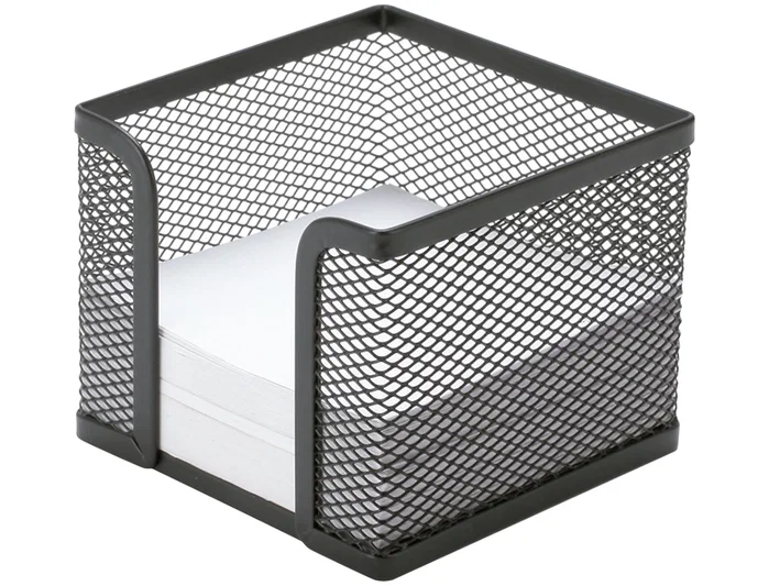 Q-connect Soporte taco de papel metálico de rejilla negro Q-connect Soporte taco de papel metálico de rejilla negro