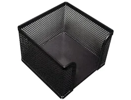 Q-connect Soporte taco de papel metálico de rejilla negro