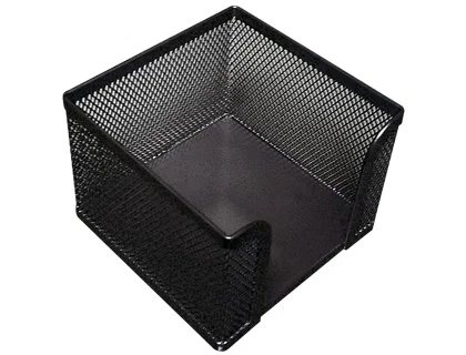 Q-connect Soporte taco de papel metálico de rejilla negro Q-connect Soporte taco de papel metálico de rejilla negro
