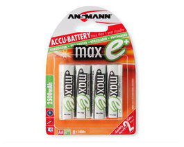 Ansmann maxE NiMH Batería Recargable AA 2400 mAh (1x4)