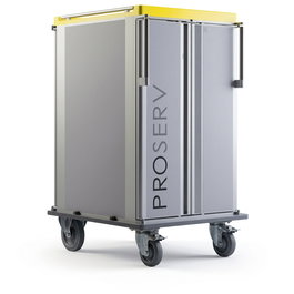 PROSERV Carro S 4 Puertas, Carro Caliente/Frío en Aluminio Anodizado, 1393 mm Alto x 798 mm Ancho x 914 mm Largo