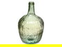 Giftdecor Botella Decorativa Vidrio Rayada 4L Verde 17x29x17cm (Set de 4)