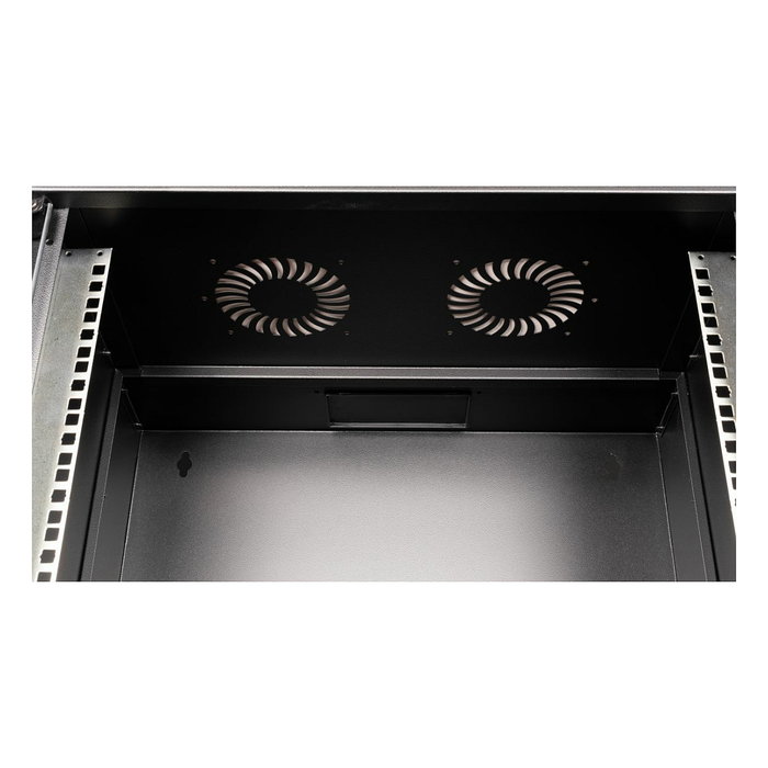 EQUIP EWM-12-5440-B Bastidor de pared 12U con puerta de vidrio negra