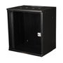 EQUIP EWM-12-5440-B Bastidor de pared 12U con puerta de vidrio negra