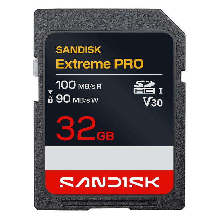 SanDisk Extreme Pro SD UHS-I 32GB 100MB/s Tarjeta de Memoria SanDisk Extreme Pro SD UHS-I 32GB 100MB/s Tarjeta de Memoria