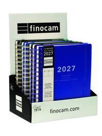 Finocam Agenda Anual Tempus Wire-O 2027 Tapa PP con Goma 4º