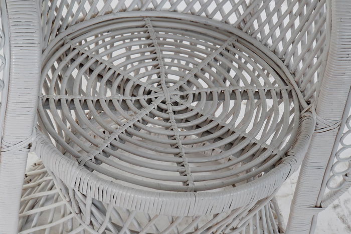 DKD Home Decor Sillón Balines Emmanuele Blanco Ratan 97 x 66 x 144 cm