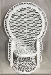 DKD Home Decor Sillón Balines Emmanuele Blanco Ratan 97 x 66 x 144 cm