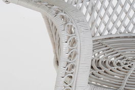 DKD Home Decor Sillón Balines Emmanuele Blanco Ratan 97 x 66 x 144 cm