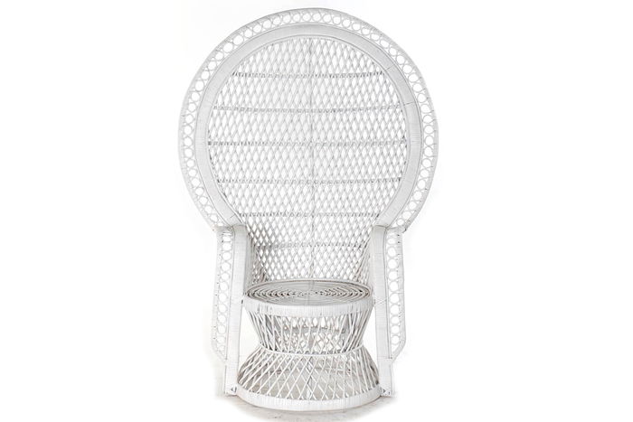 DKD Home Decor Sillón Balines Emmanuele Blanco Ratan 97 x 66 x 144 cm