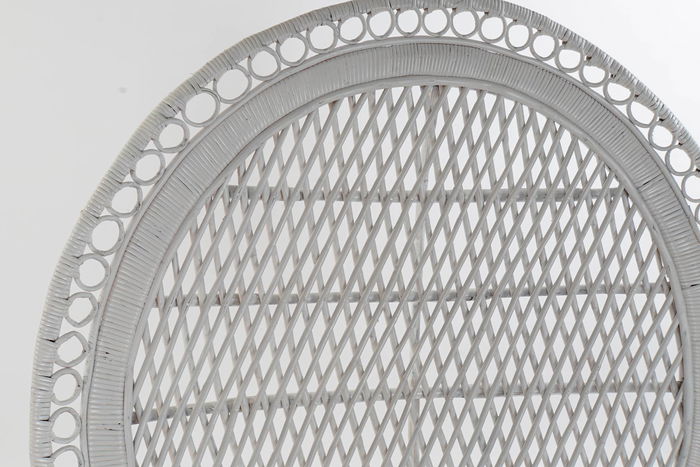 DKD Home Decor Sillón Balines Emmanuele Blanco Ratan 97 x 66 x 144 cm