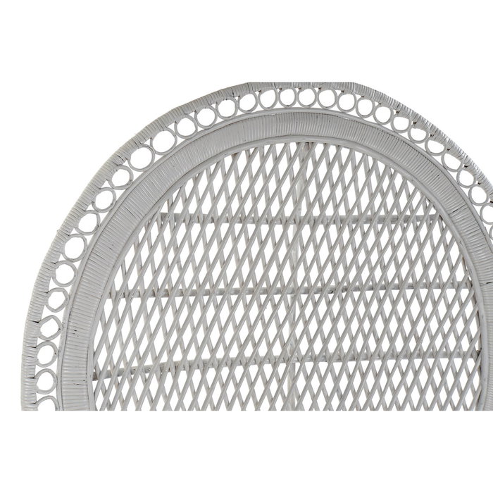 DKD Home Decor Sillón de Ratán Emmanuele Blanco