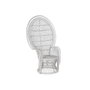 DKD Home Decor Sillón de Ratán Emmanuele Blanco
