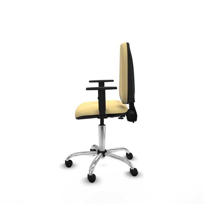 PIQUERAS Y CRESPO Silla de oficina Aýna Crema con Brazos 1D