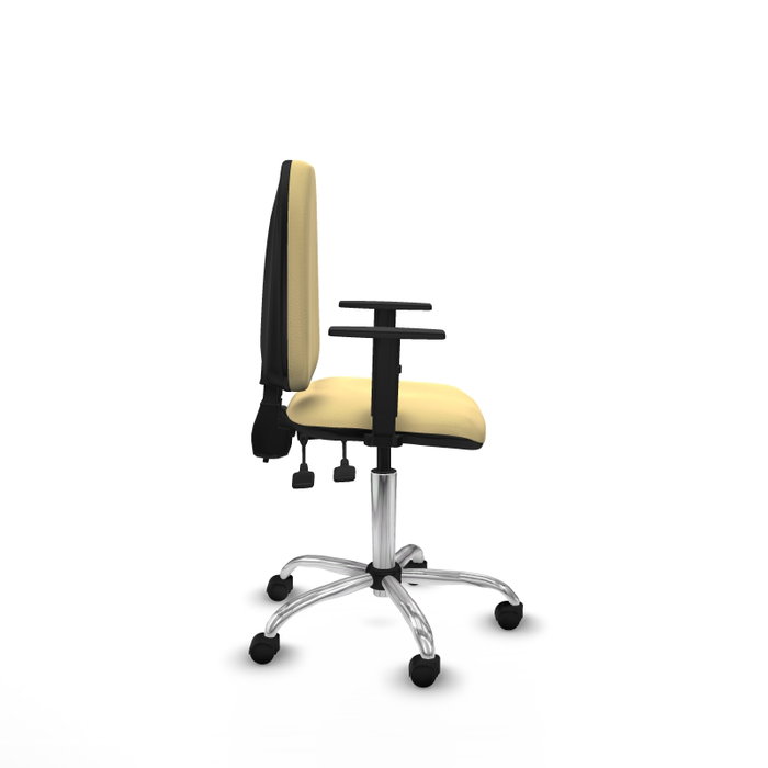 PIQUERAS Y CRESPO Silla de oficina Aýna Crema con Brazos 1D