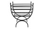 DKD Home Decor Leñera de Acero Negro 48x30x57 cm