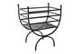 DKD Home Decor Leñera de Acero Negro 48x30x57 cm