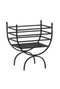 DKD Home Decor Leñera de Acero Negro 48x30x57 cm