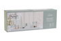 DKD Home Decor Portavelas Blanco Cristal y MDF Set de 8 Piezas 40x14x3 cm