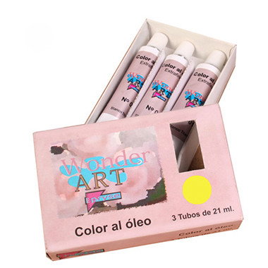 Wonder Art by Pryse Caja de 3 Tubos de Óleo 21ml Amarillo Limón Nº.07 Wonder Art by Pryse Caja de 3 Tubos de Óleo 21ml Amarillo Limón Nº.07