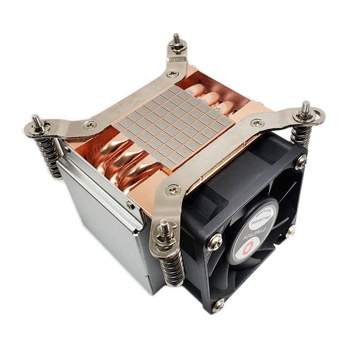 Inter-Tech Disipador Térmico Ventilador CPU Q-5 para Intel Socket LGA 1700, TDP 150W, 6 cm Negro y Plata, con Pasta Térmica Incluida, Enfriador Activo con Rodamiento de Bolas